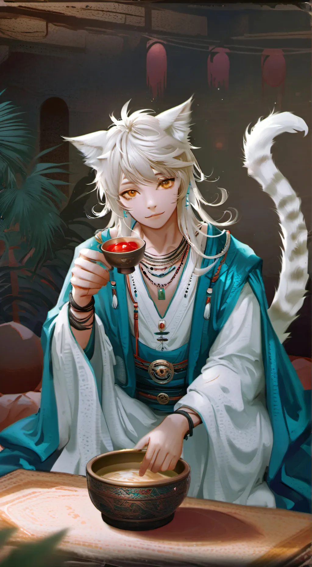 ai character: Desert Spirit Kitt background