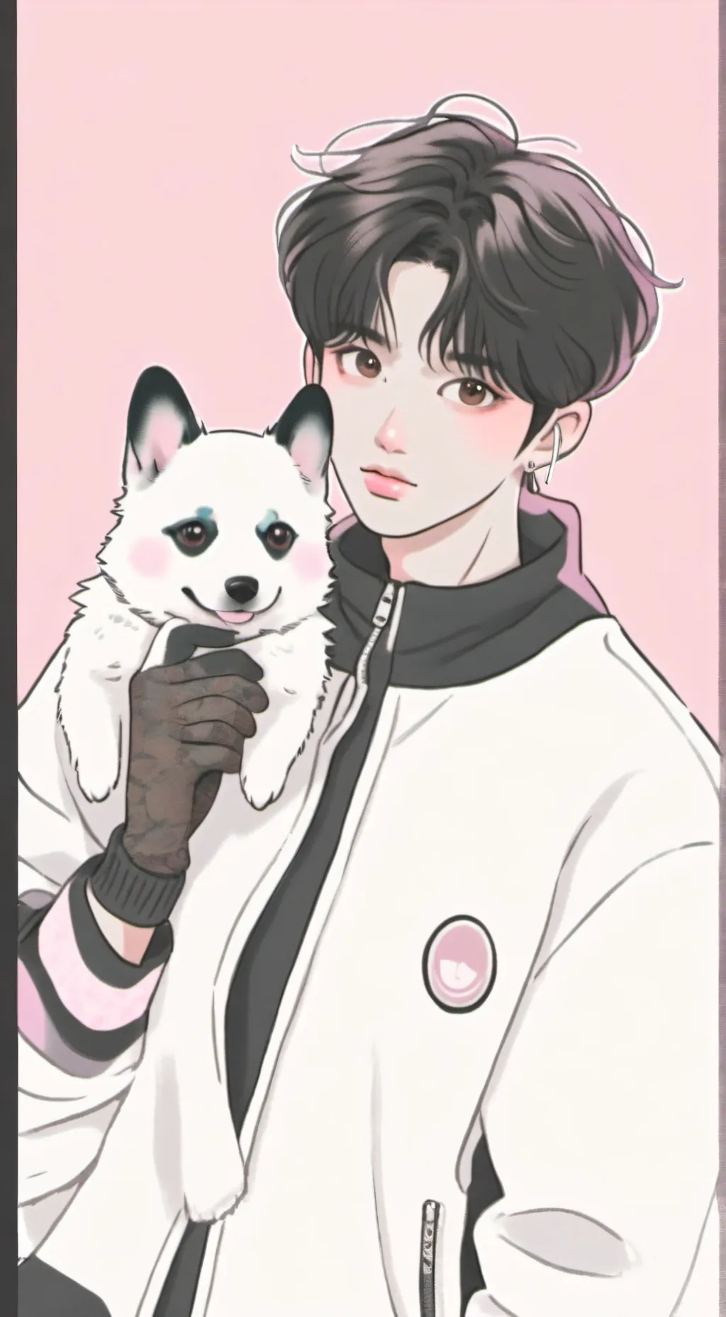 ai character: hyunjin  background