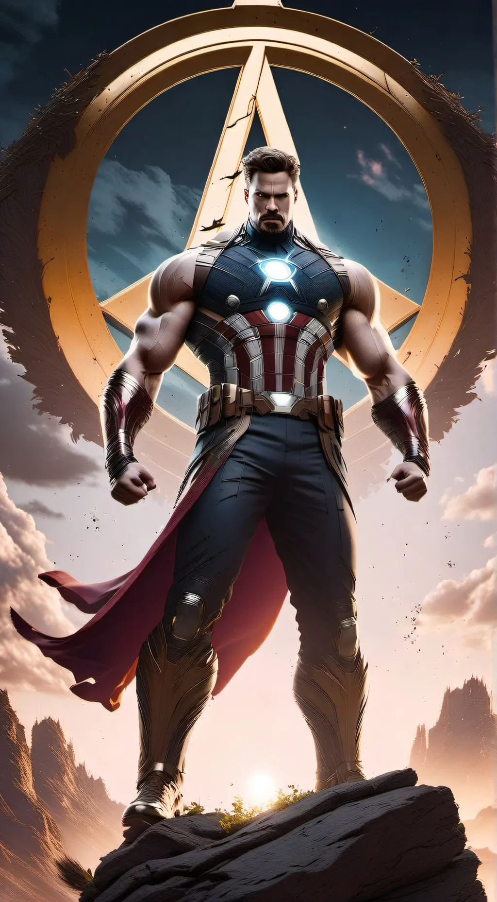 ai character: avengers  background