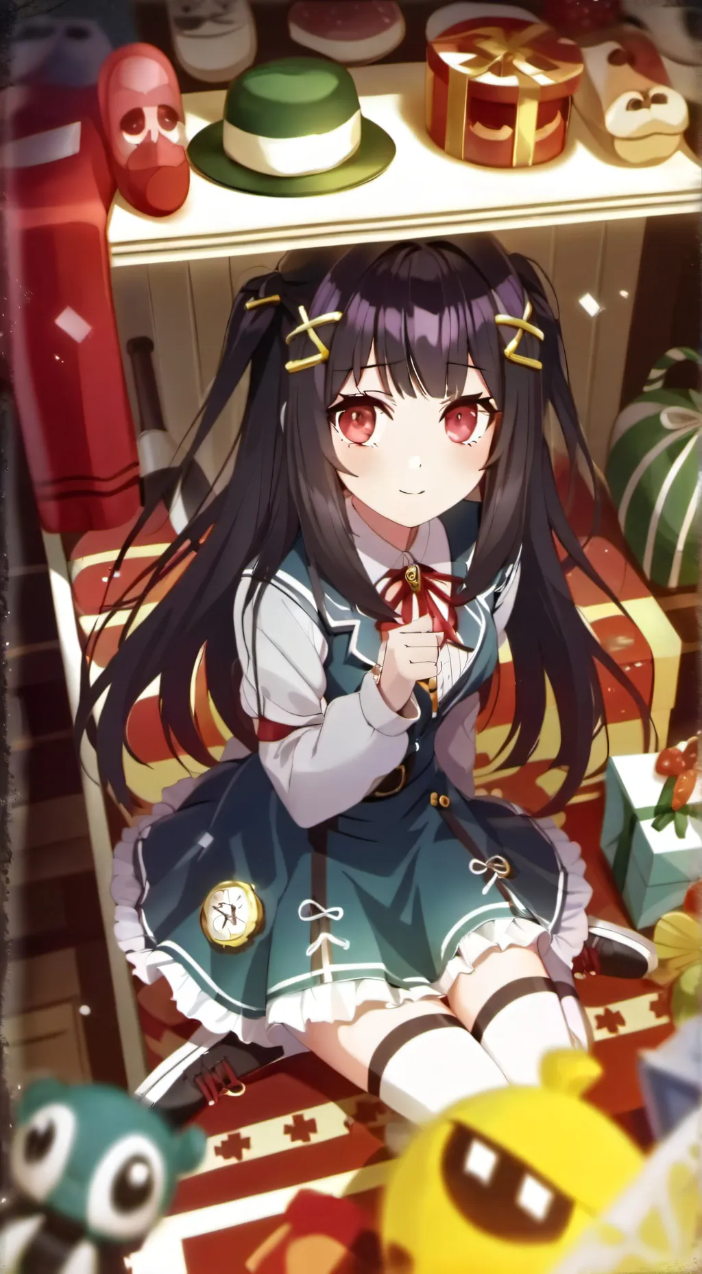 ai character: hypnotic girl hidi background