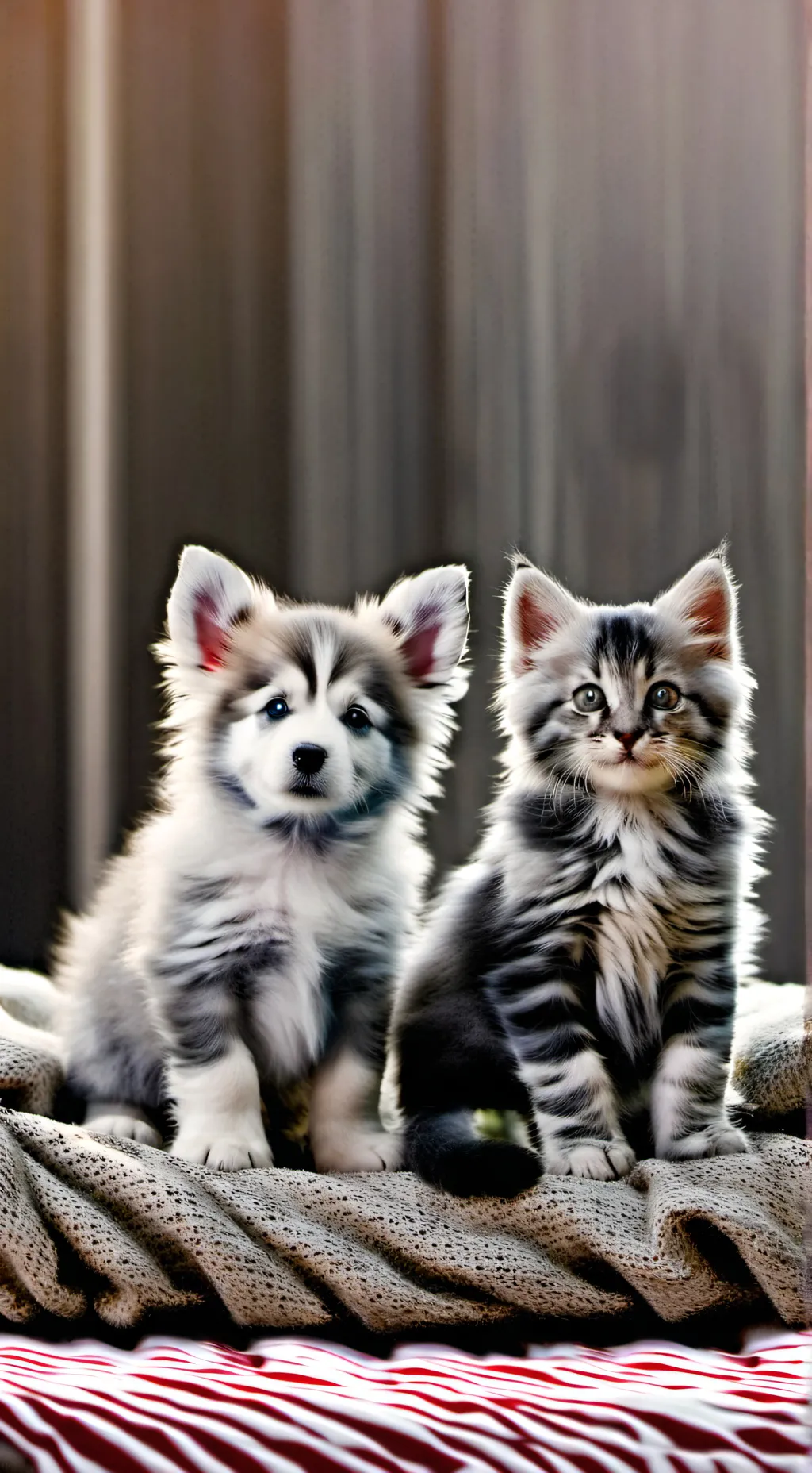 ai character: cat and dog background