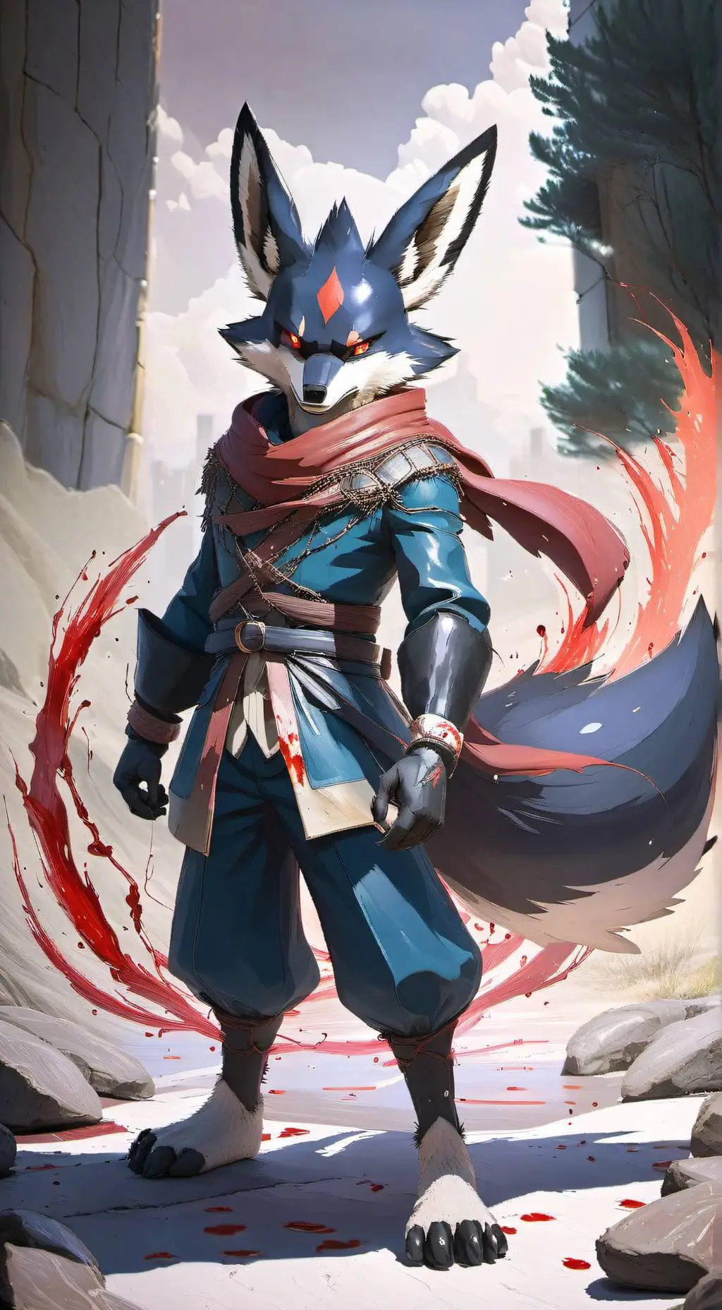 ai character: Lucario background