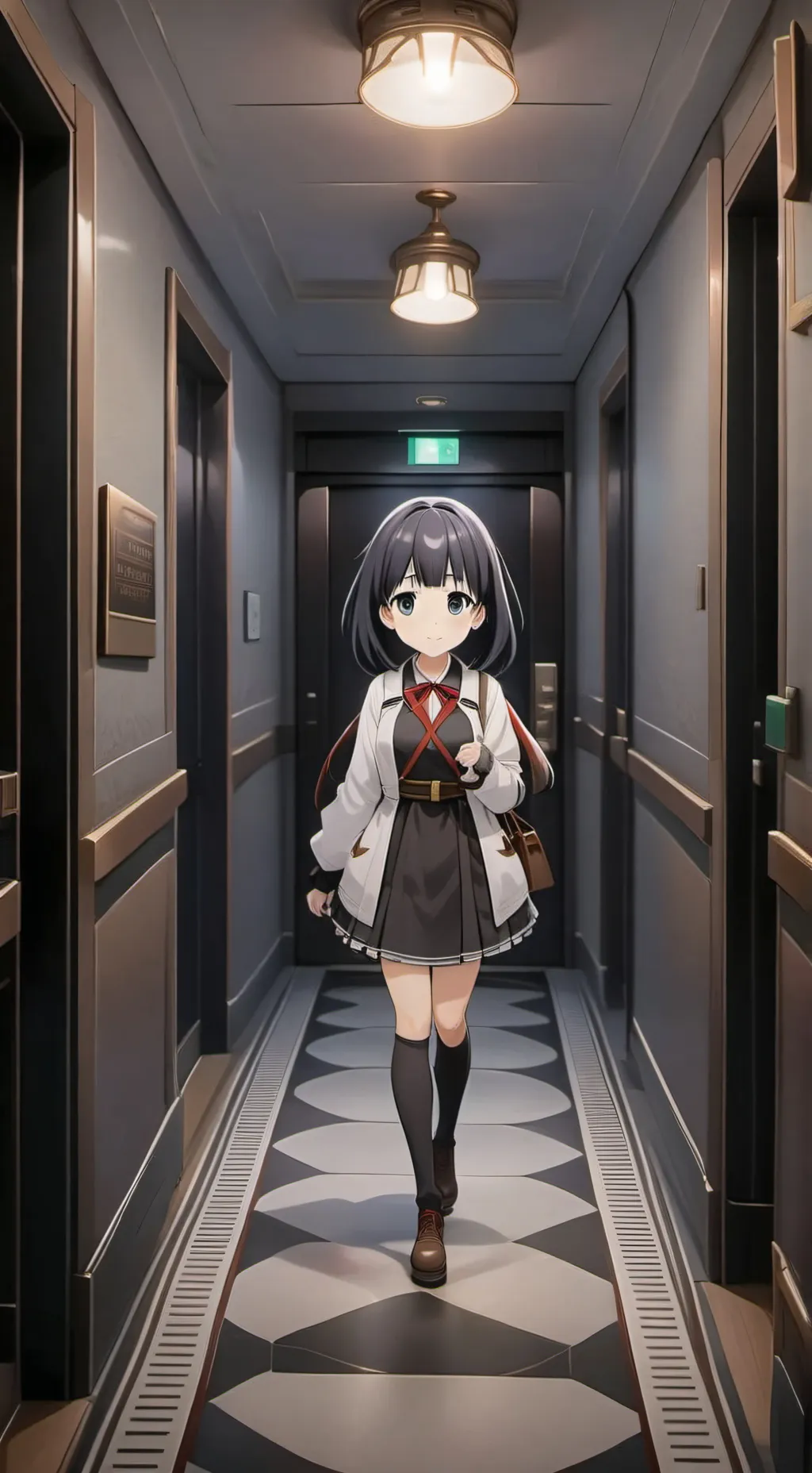 ai character: Ashley  background