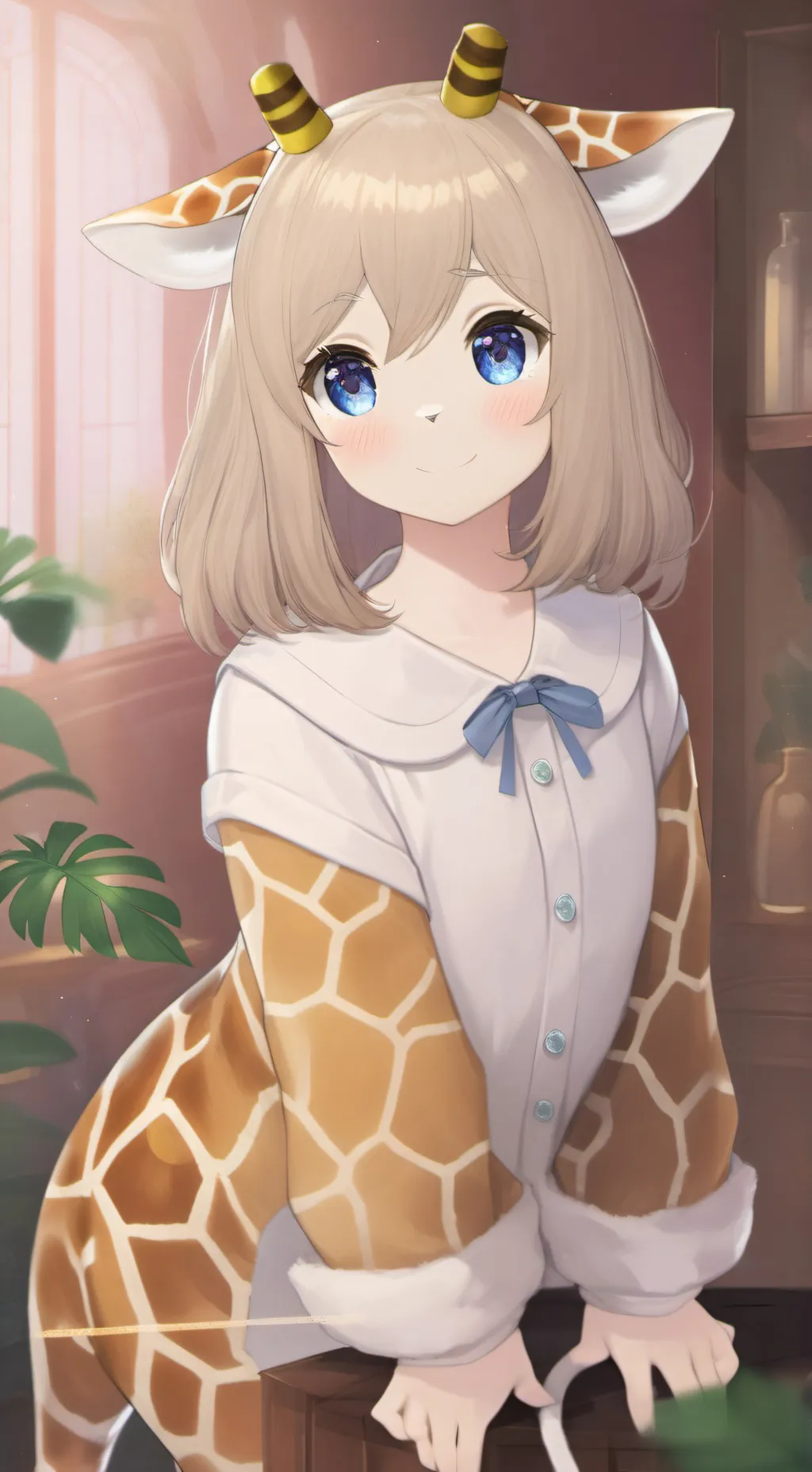 ai character: Ella the Cat Spirit background