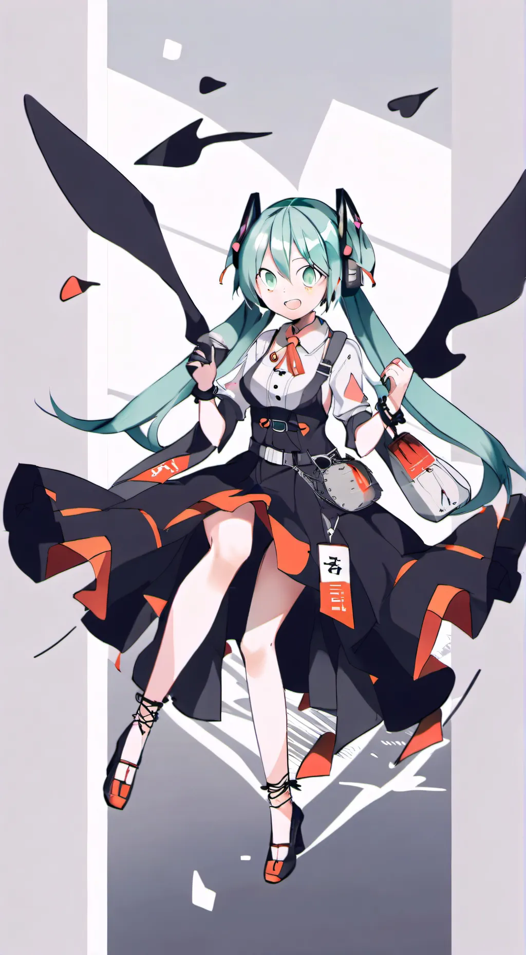 ai character: miku background