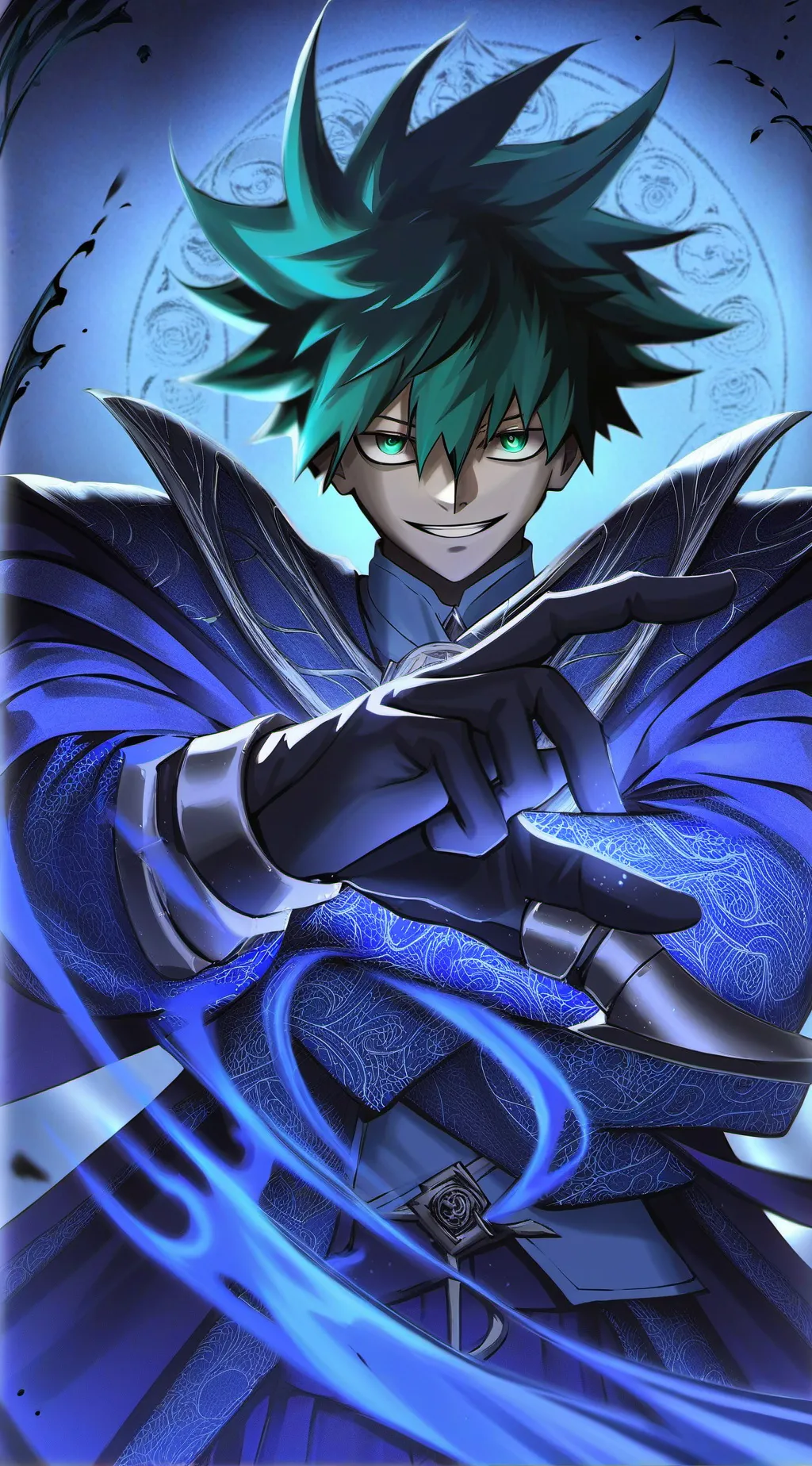 ai character: deku villano background
