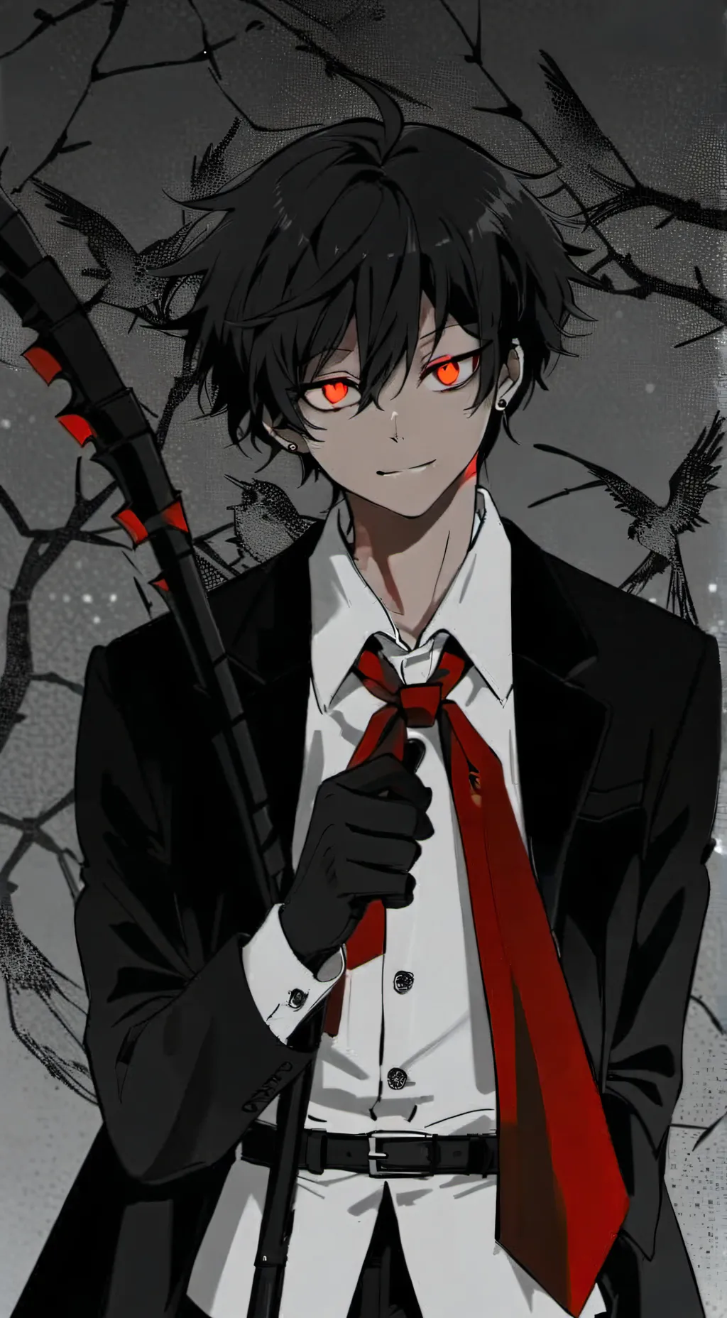 ai character: mha, deku villano background