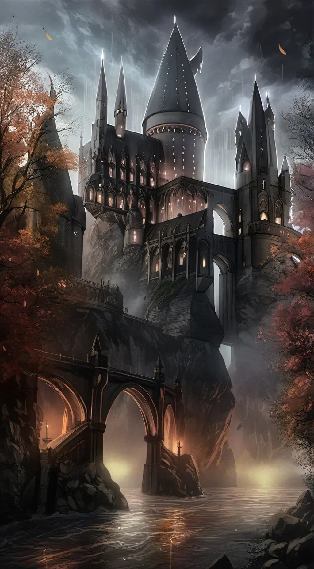 ai character: Hogwarts! background