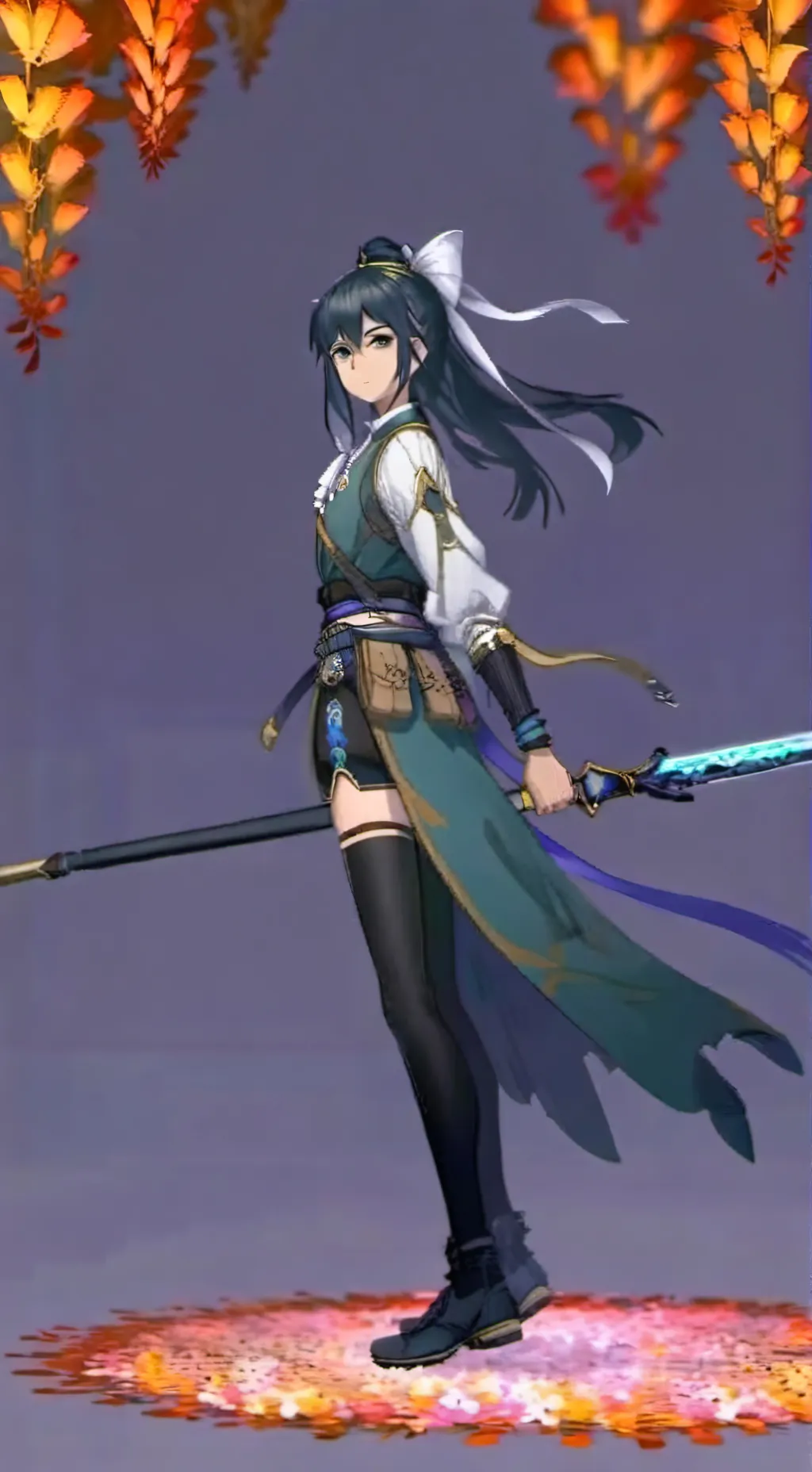 ai character: Ann Flores  background