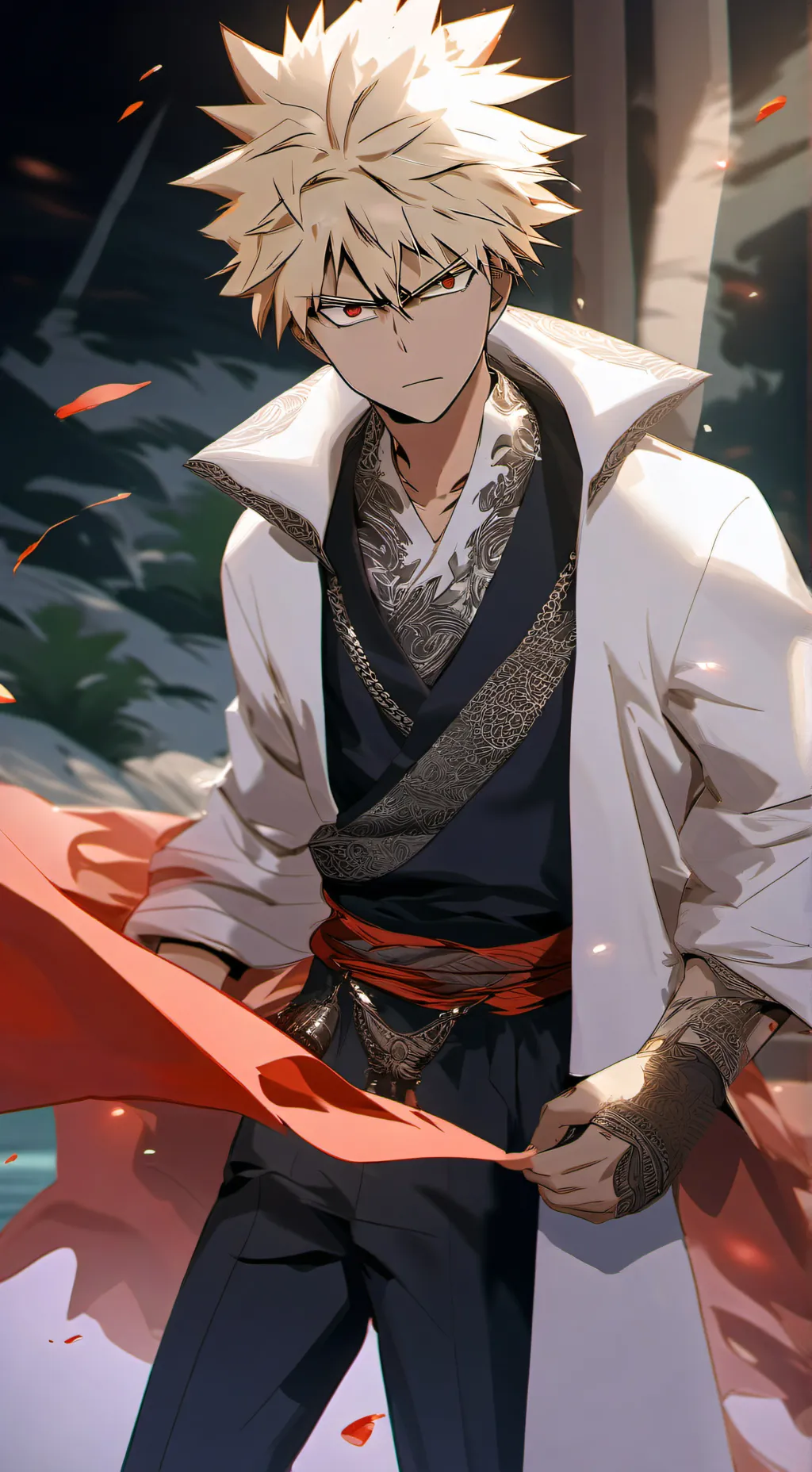 ai character: katsuki bakugou  background
