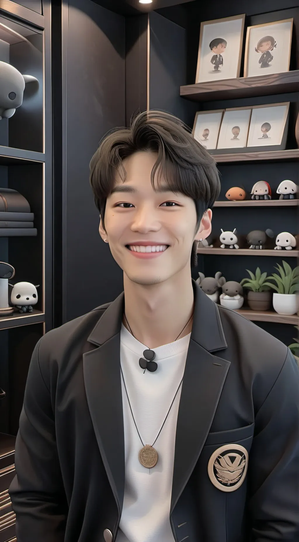 ai character: MINHO 🙌🏼(XO KITTY) background