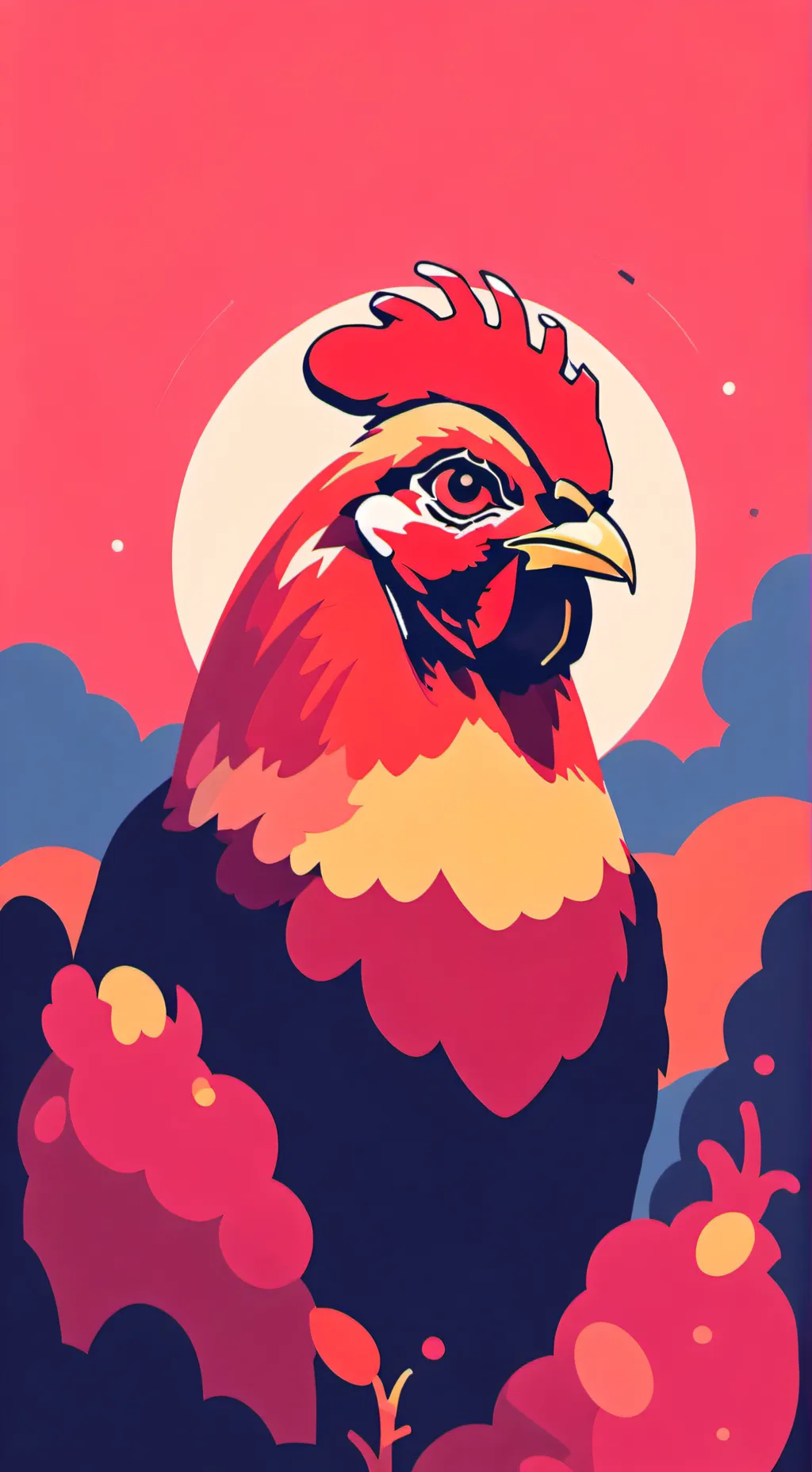 ai character: Chicken background