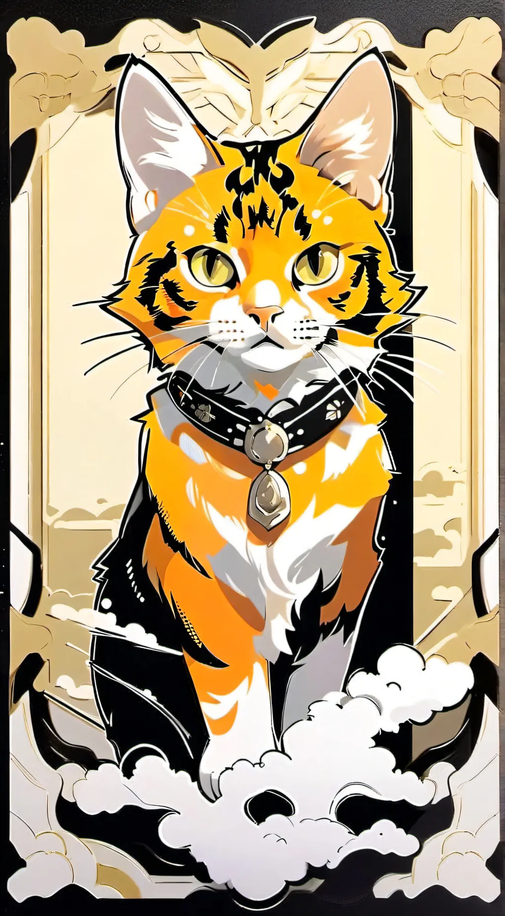 ai character: Kny but your a cat background