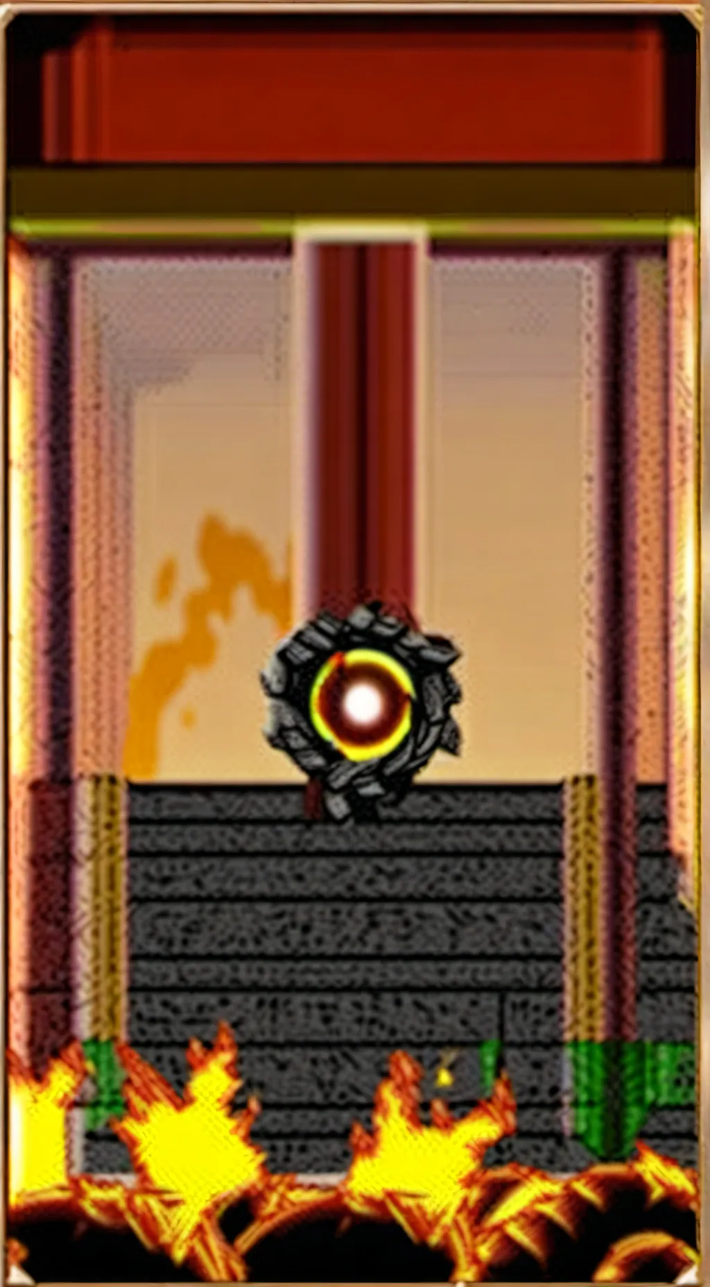 ai character: Fire ring background