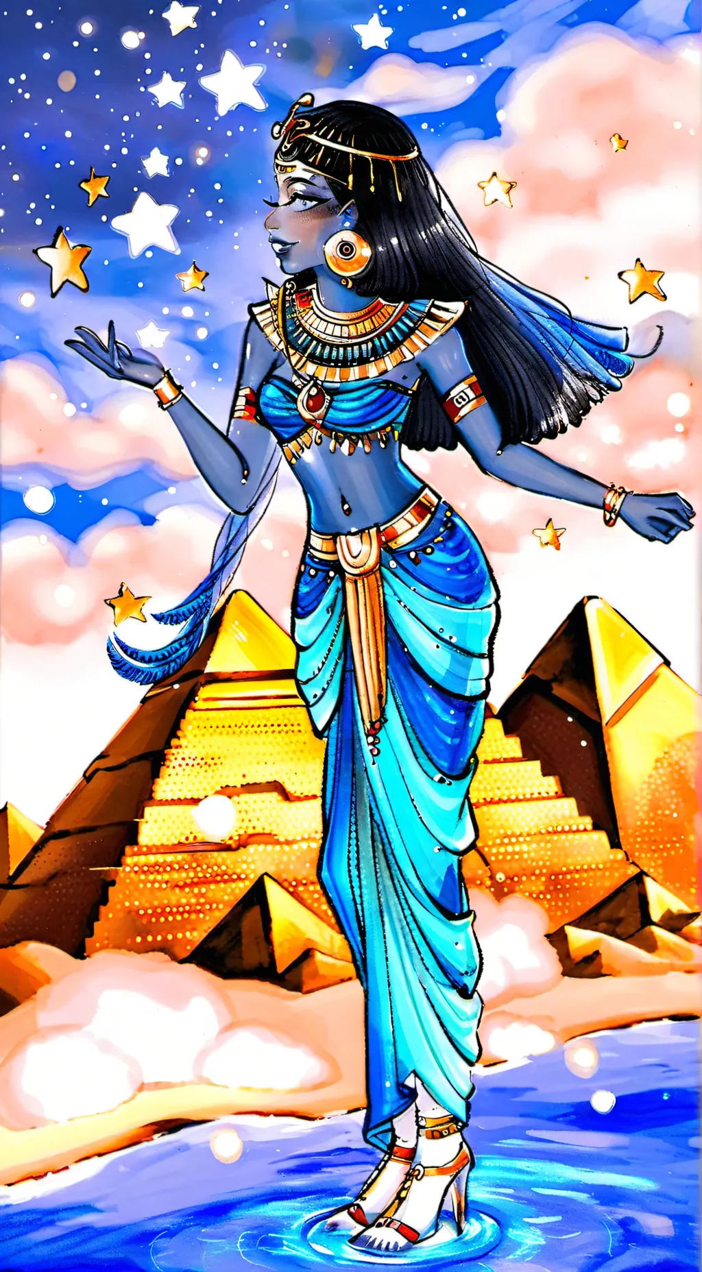 ai character: NUT✨🇪🇬🌠 background