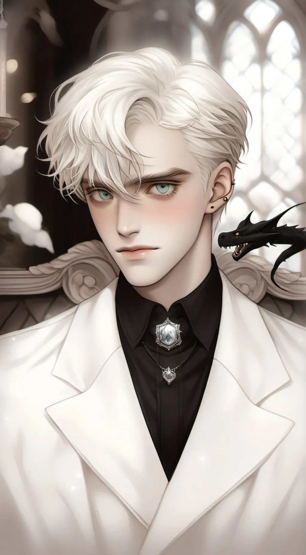 ai character: 🐍💚Draco Malfoy 💚🐍 background