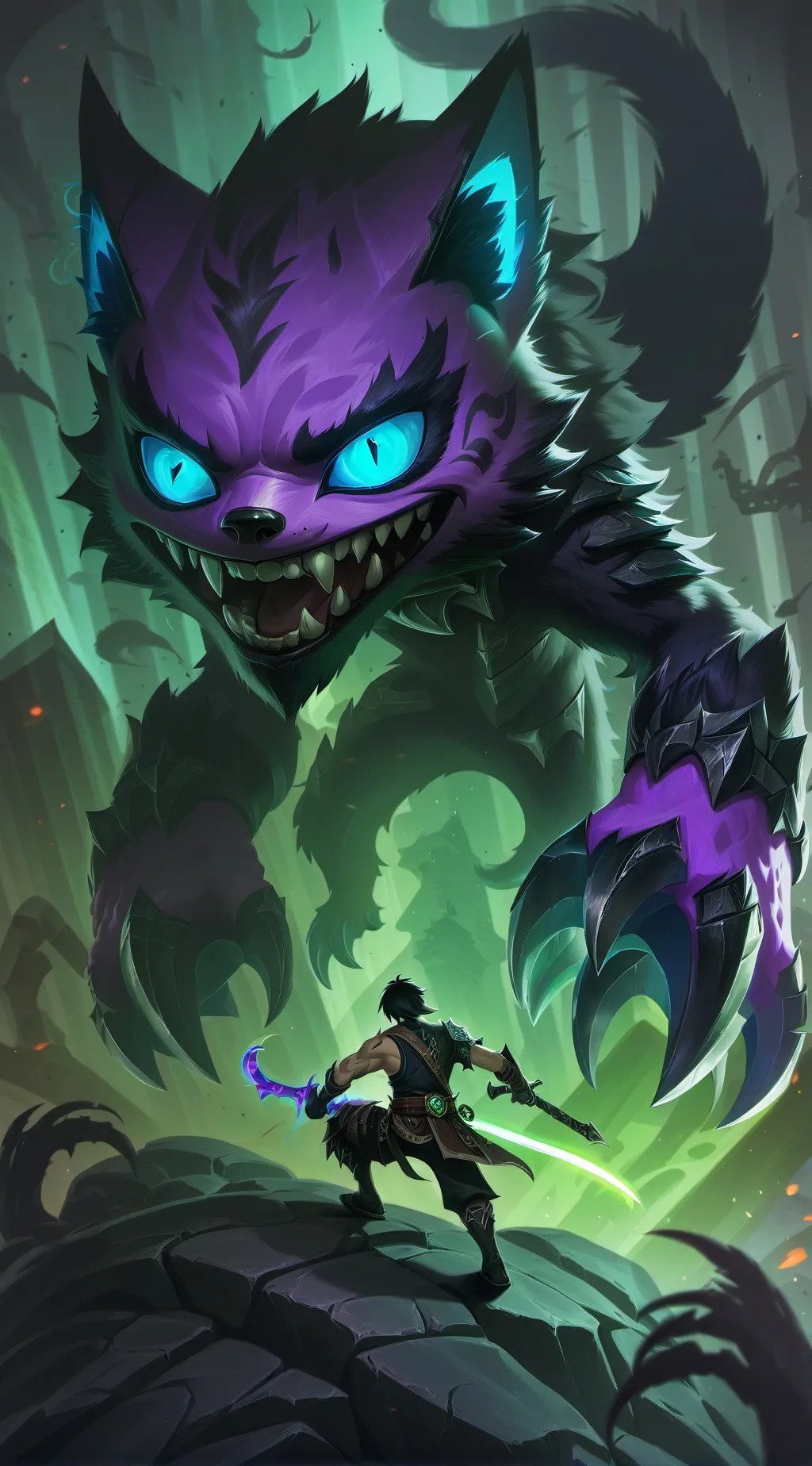 ai character: catnap background