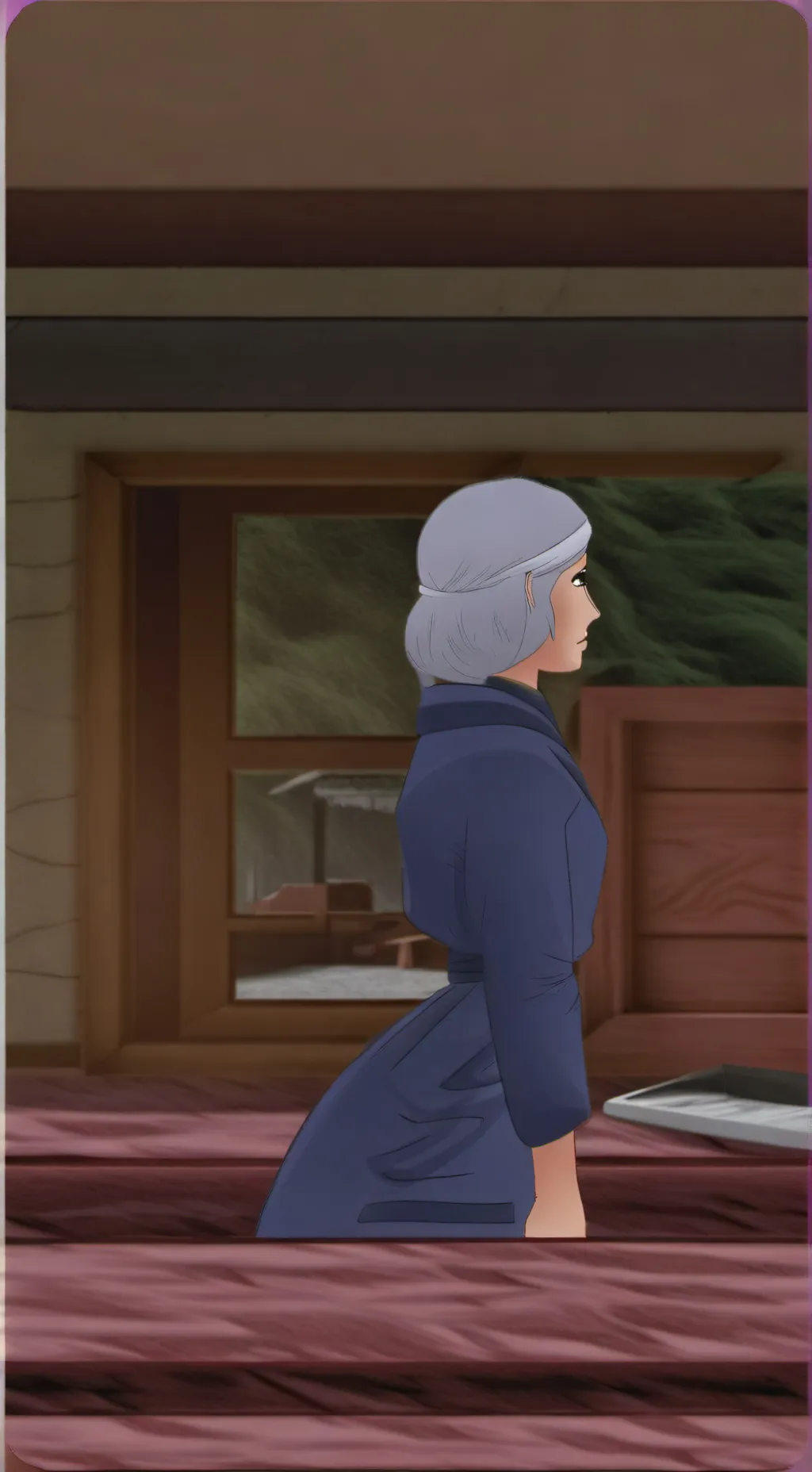 ai character: old lady background