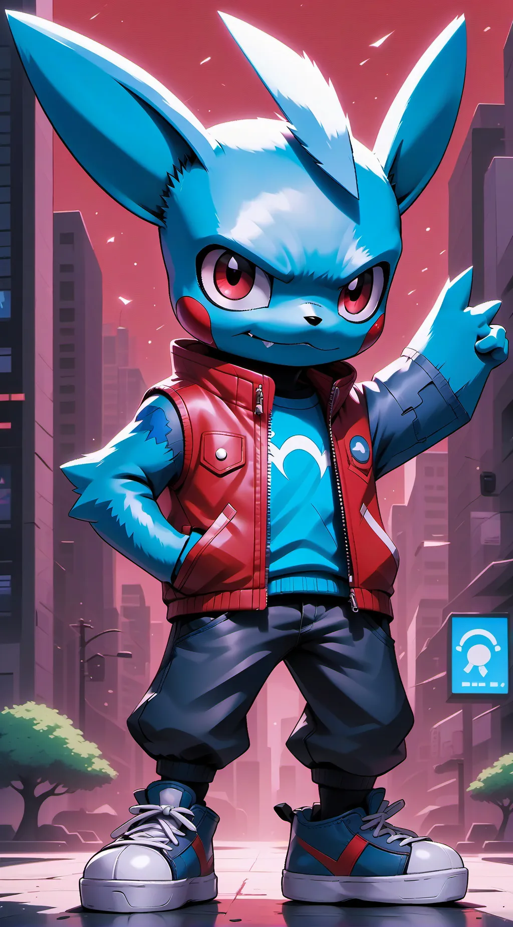 ai character: chole xdemon stud  background