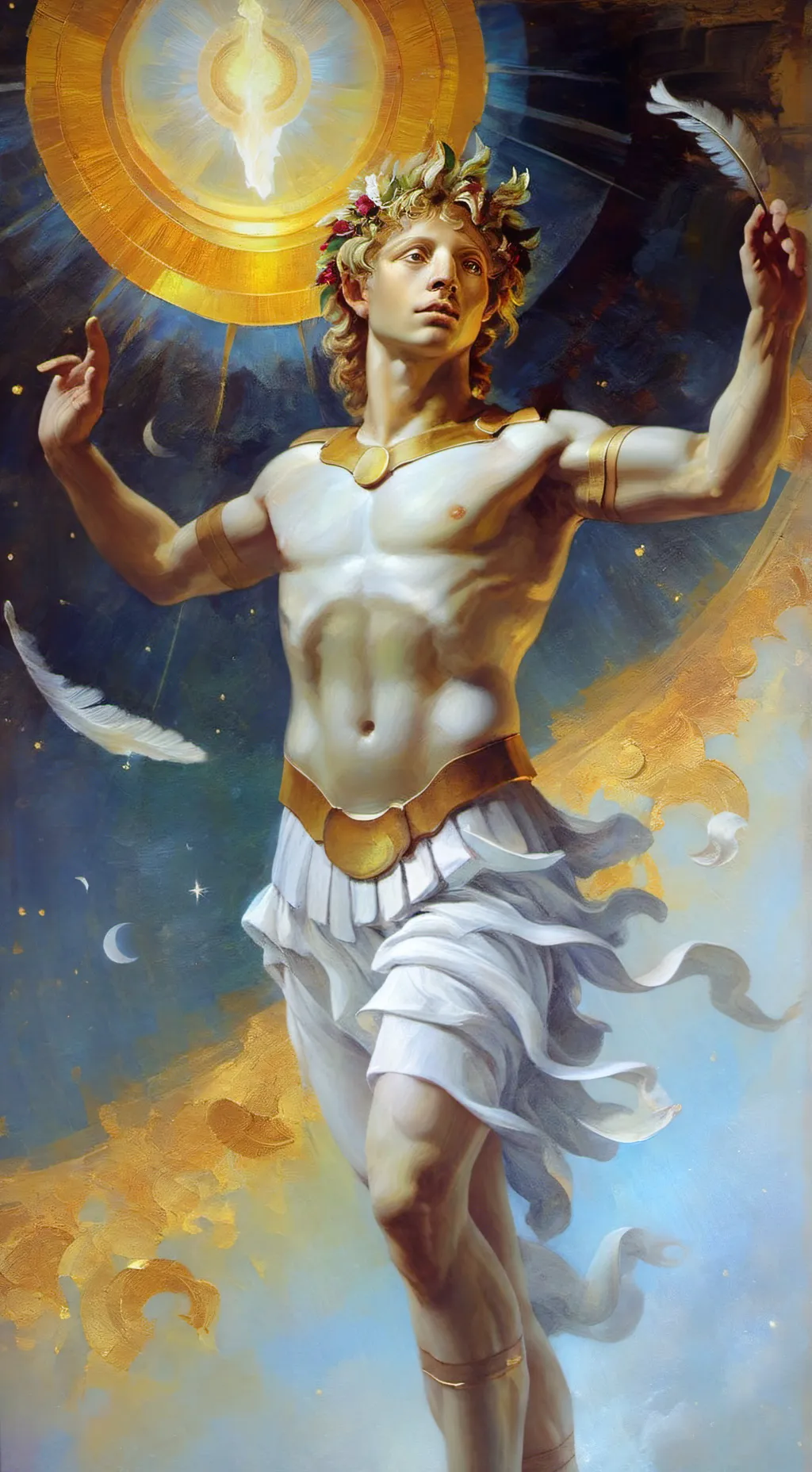 ai character: Apollo☀🎶🇬🇷 background