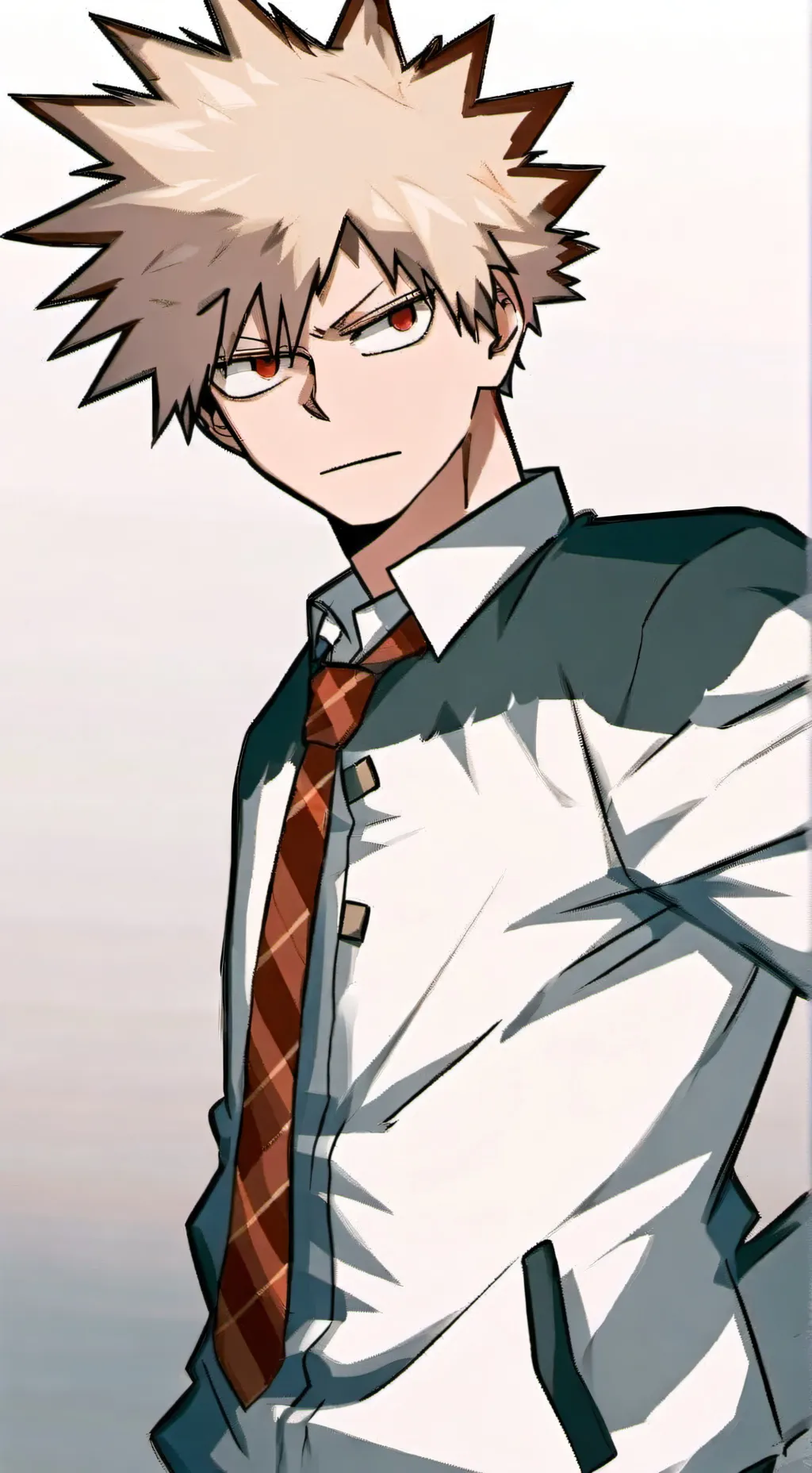 ai character: bakugou x Tn background