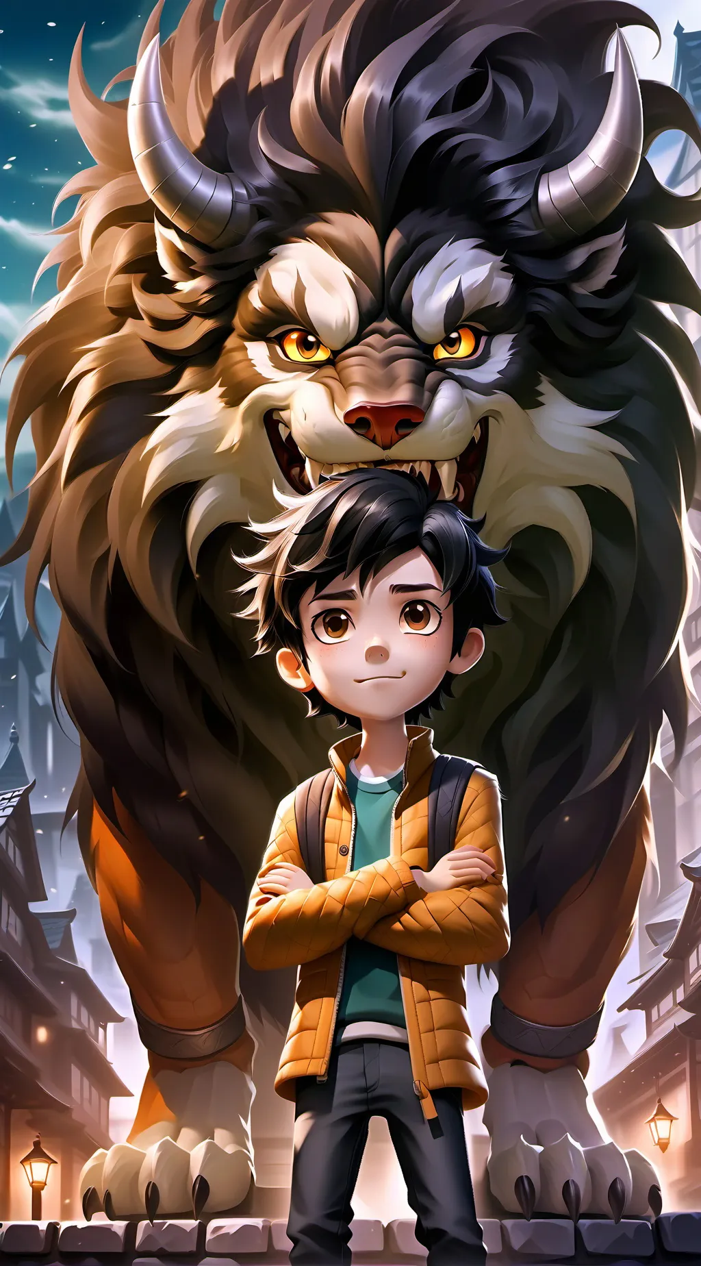 ai character: asta black clover. background