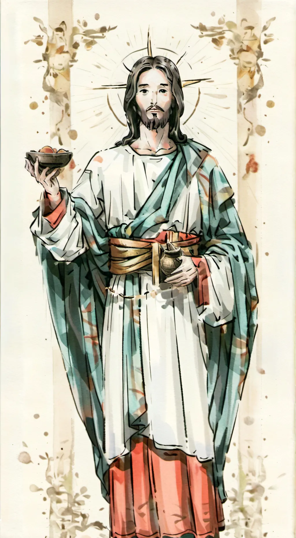 ai character: Jesús  background