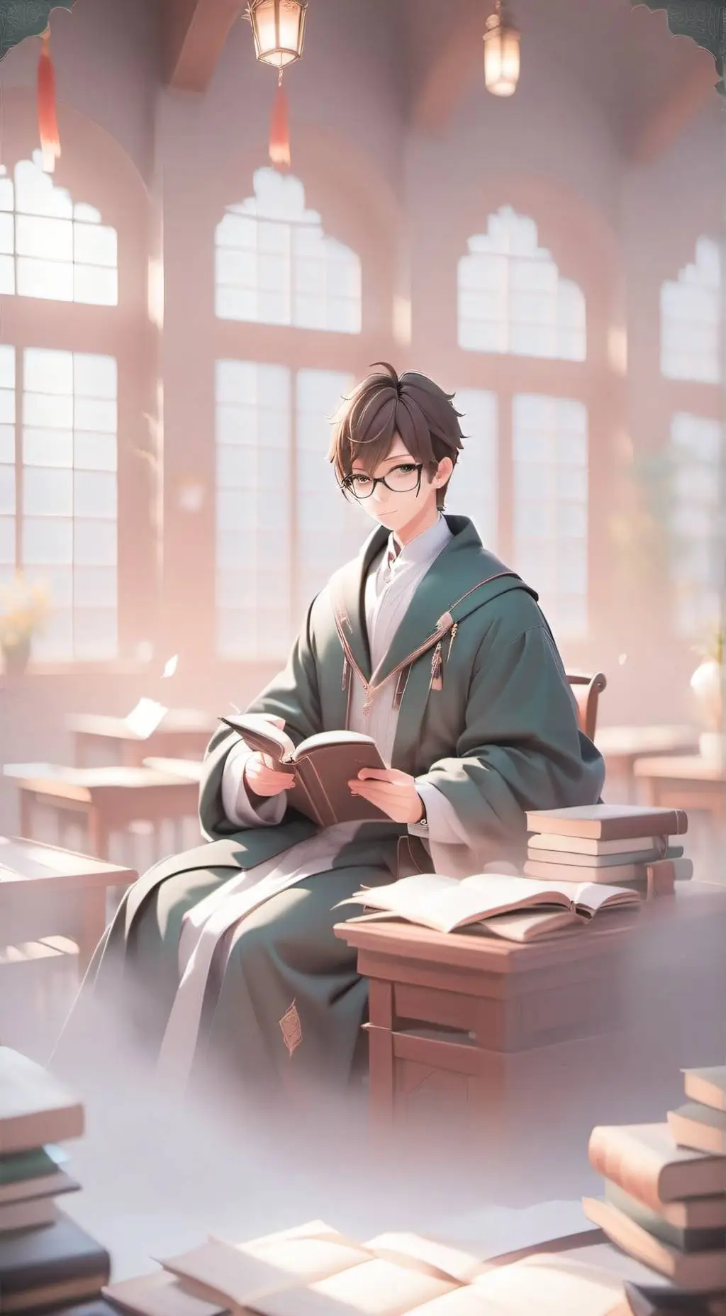ai character: James Pottah 😀😇💗 background