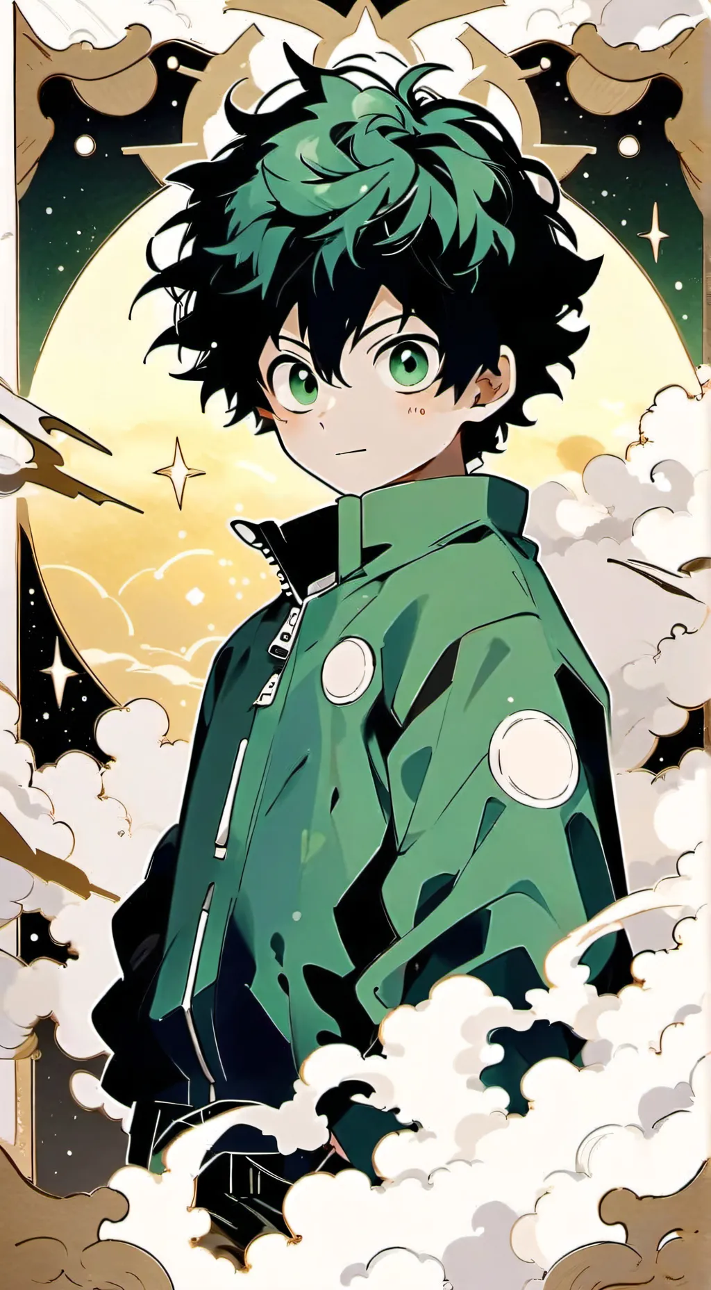 ai character: Izuku midoriya  background