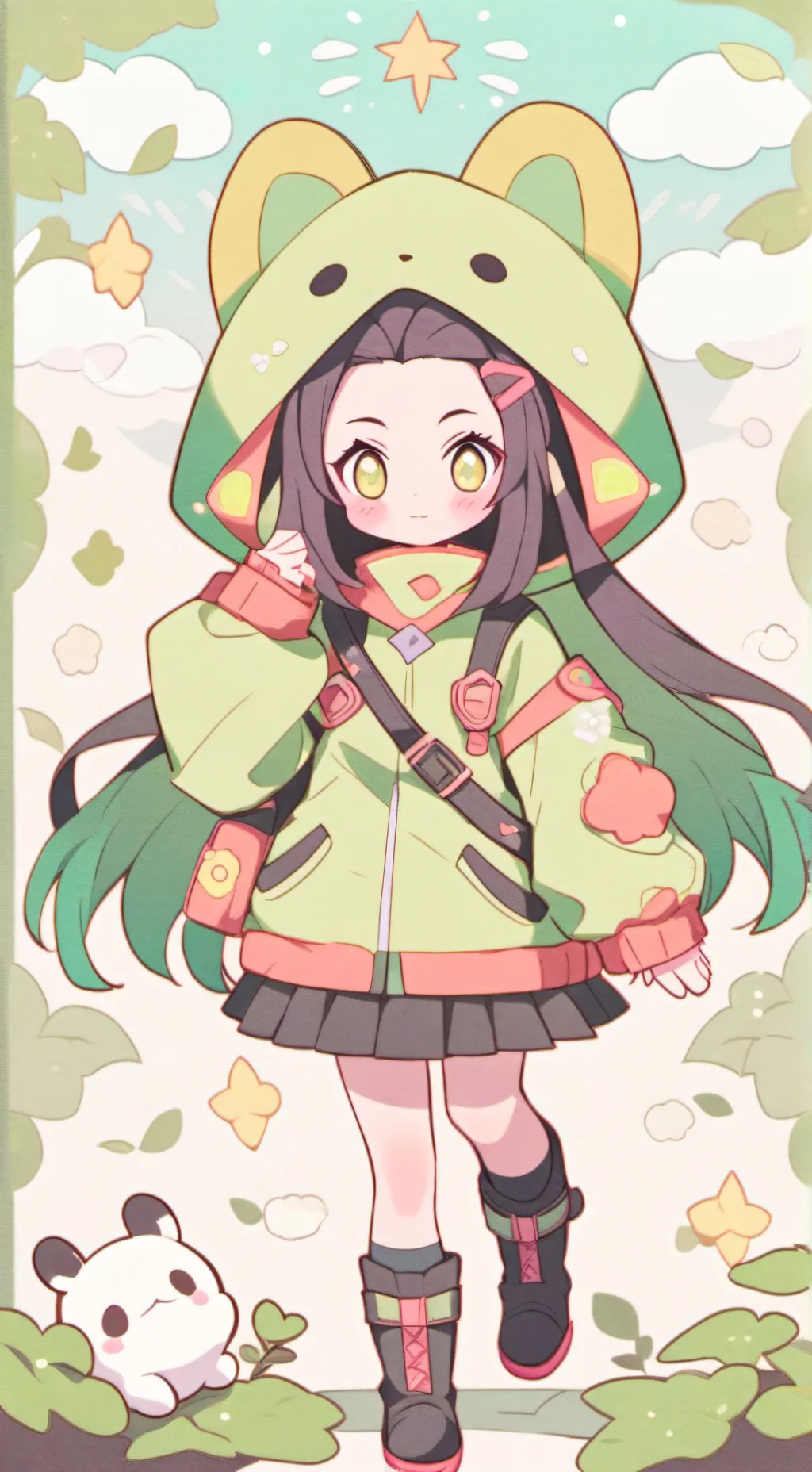 ai character: Nezuko-chan background