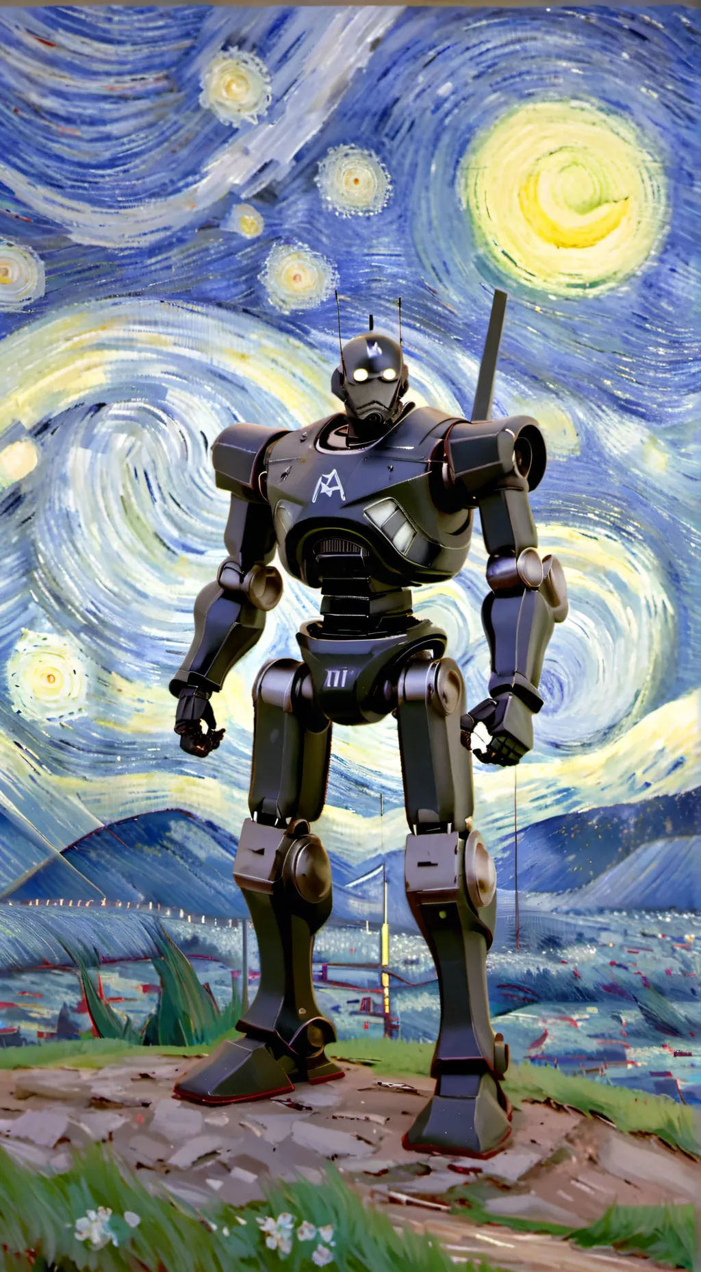 ai character: robo VR background