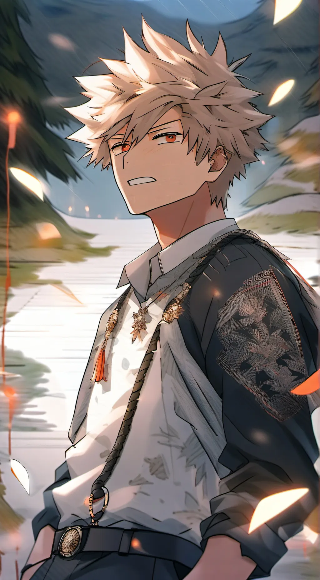 ai character: Bakugo  background