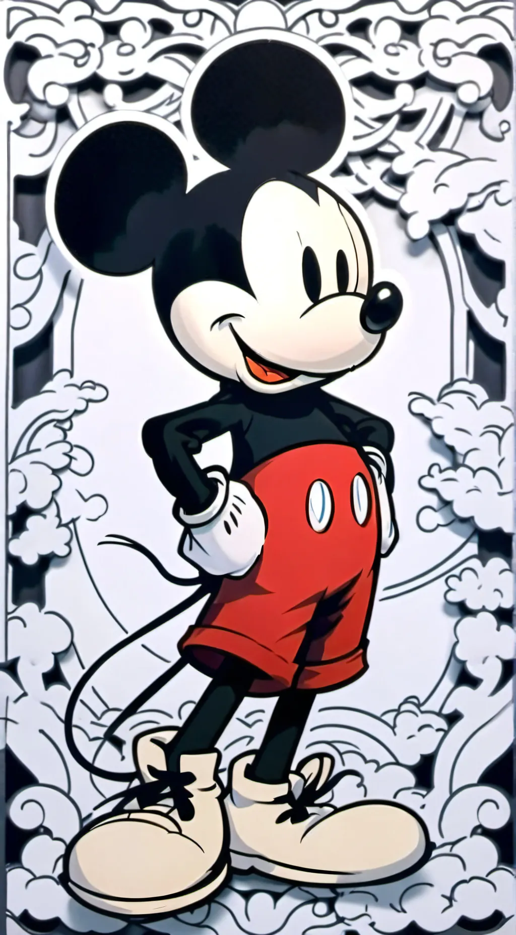 ai character: Mickey mouse 2 background