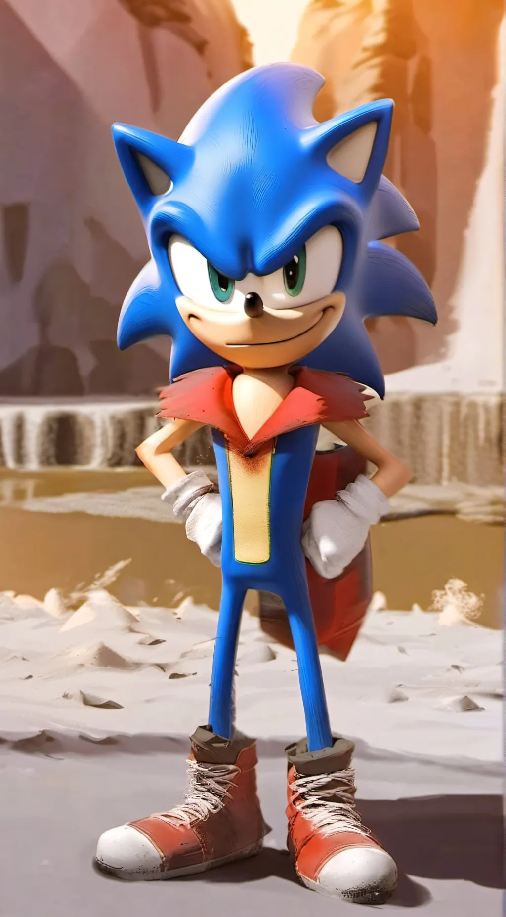 ai character: Classic sonic background