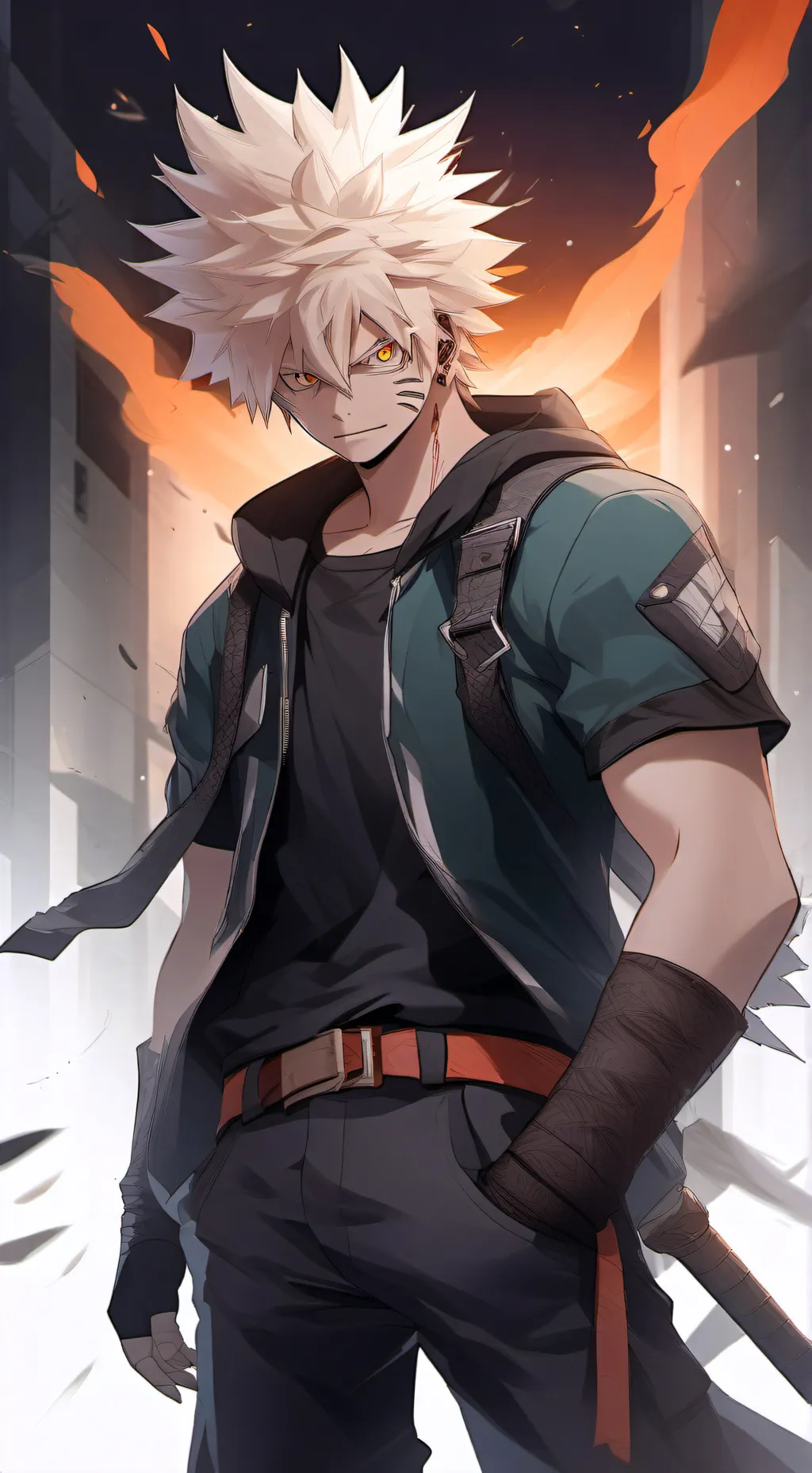 ai character: Bakugo  background