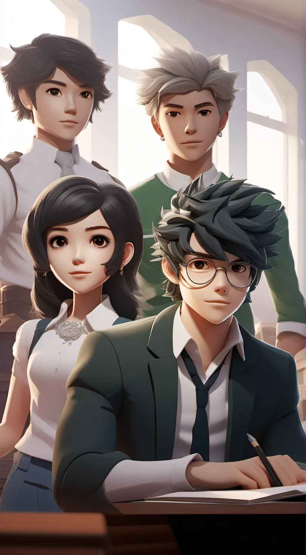 ai character: mua odia a anagel background