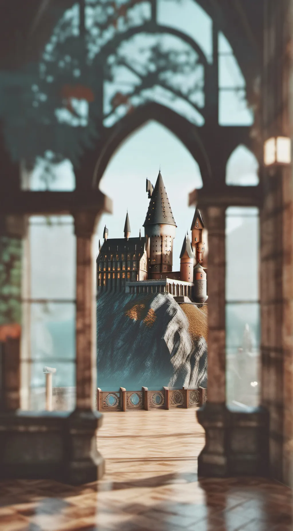 ai character: Hogwarts :3 background