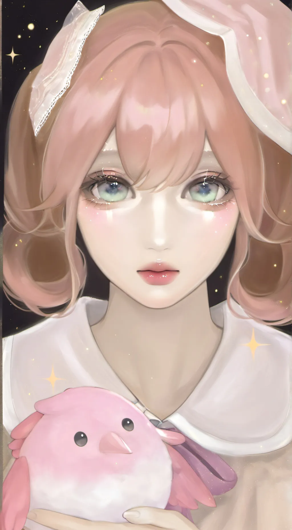 ai character: Headphones background