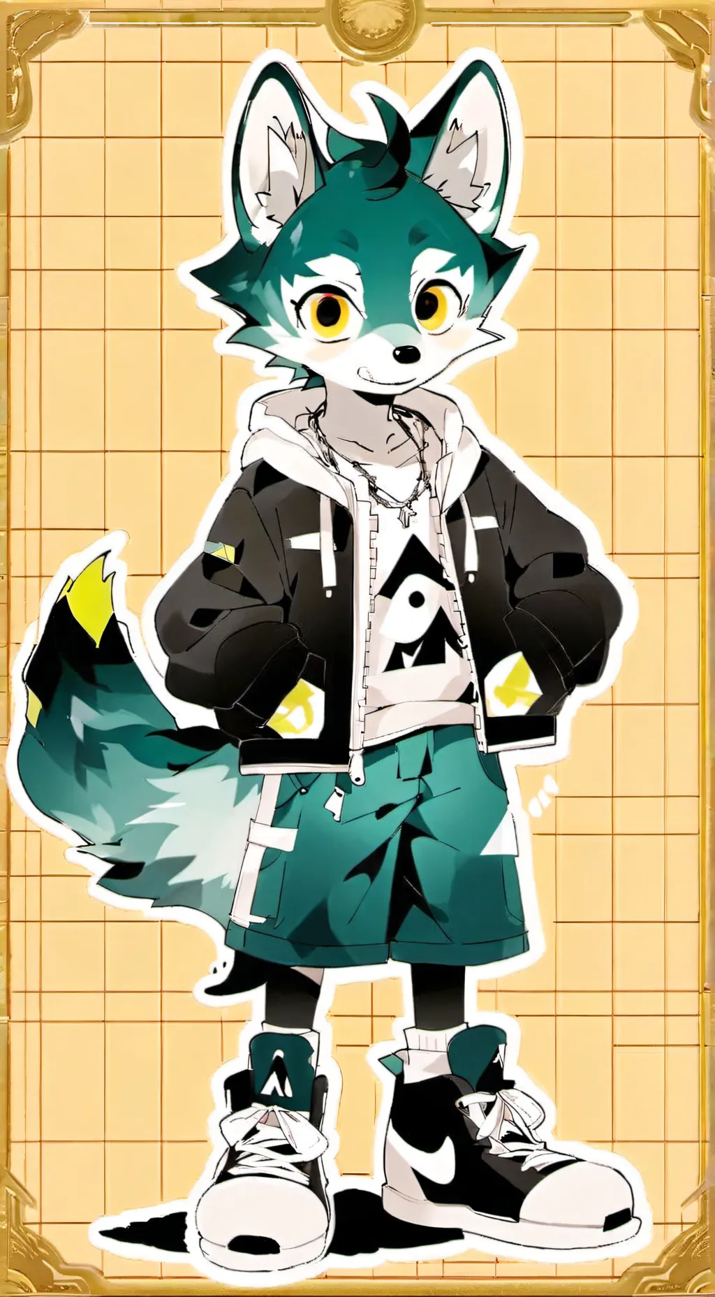 ai character: loona(sprunki) background