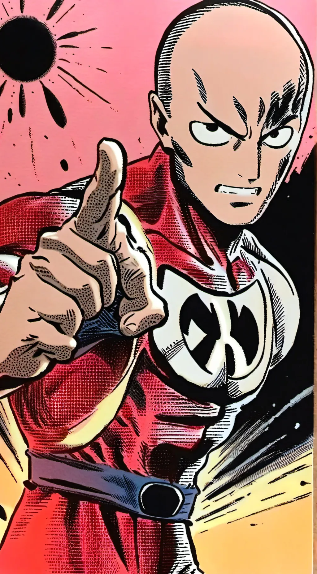 ai character: Saitama background