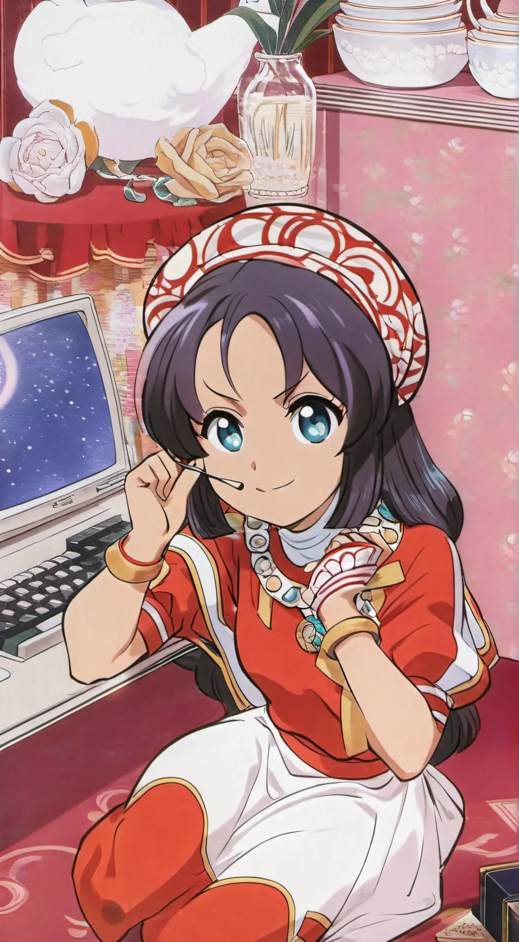 ai character: Emmy  background