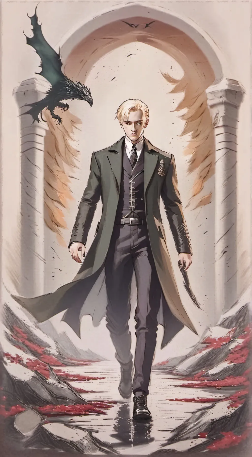 ai character: draco malfoy background