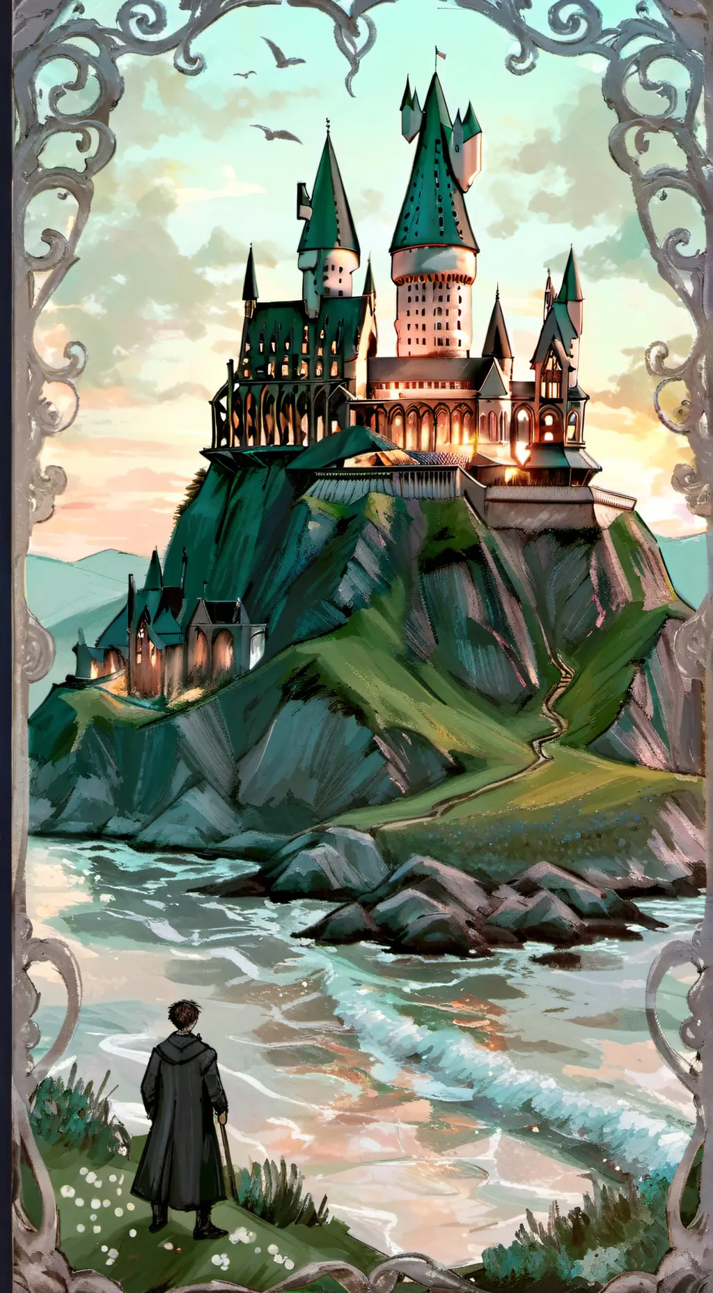 ai character: Hogwarts background