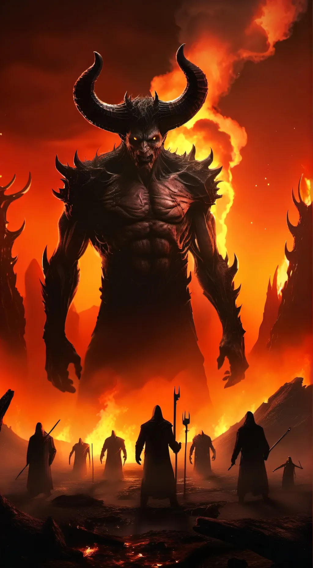 ai character: Hell background