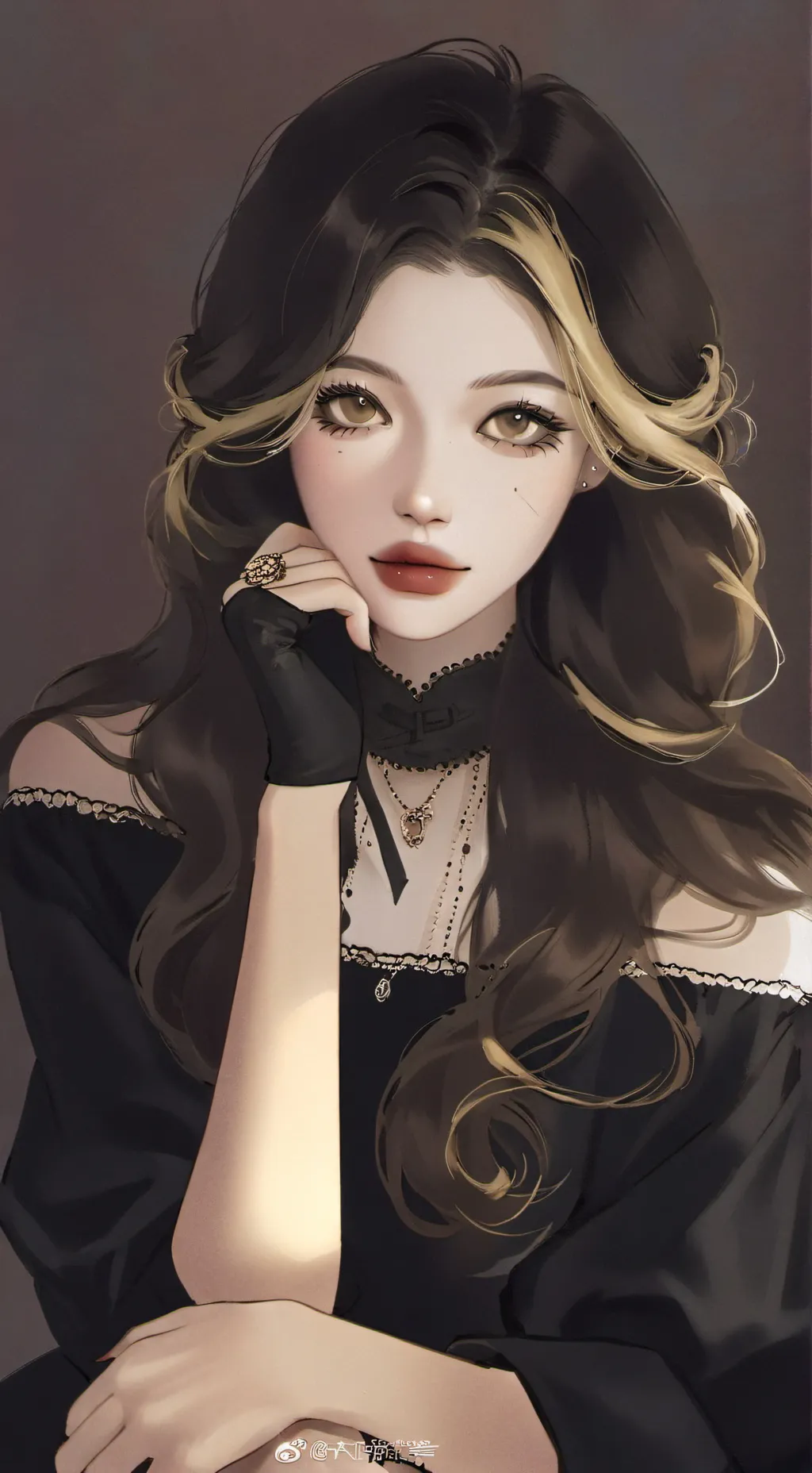ai character: 💋Hazel 🖤 background