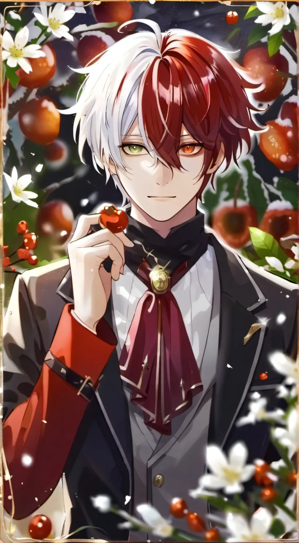 ai character: shoto todoroki background