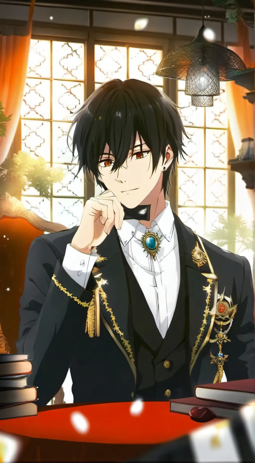 ai character: Сан background