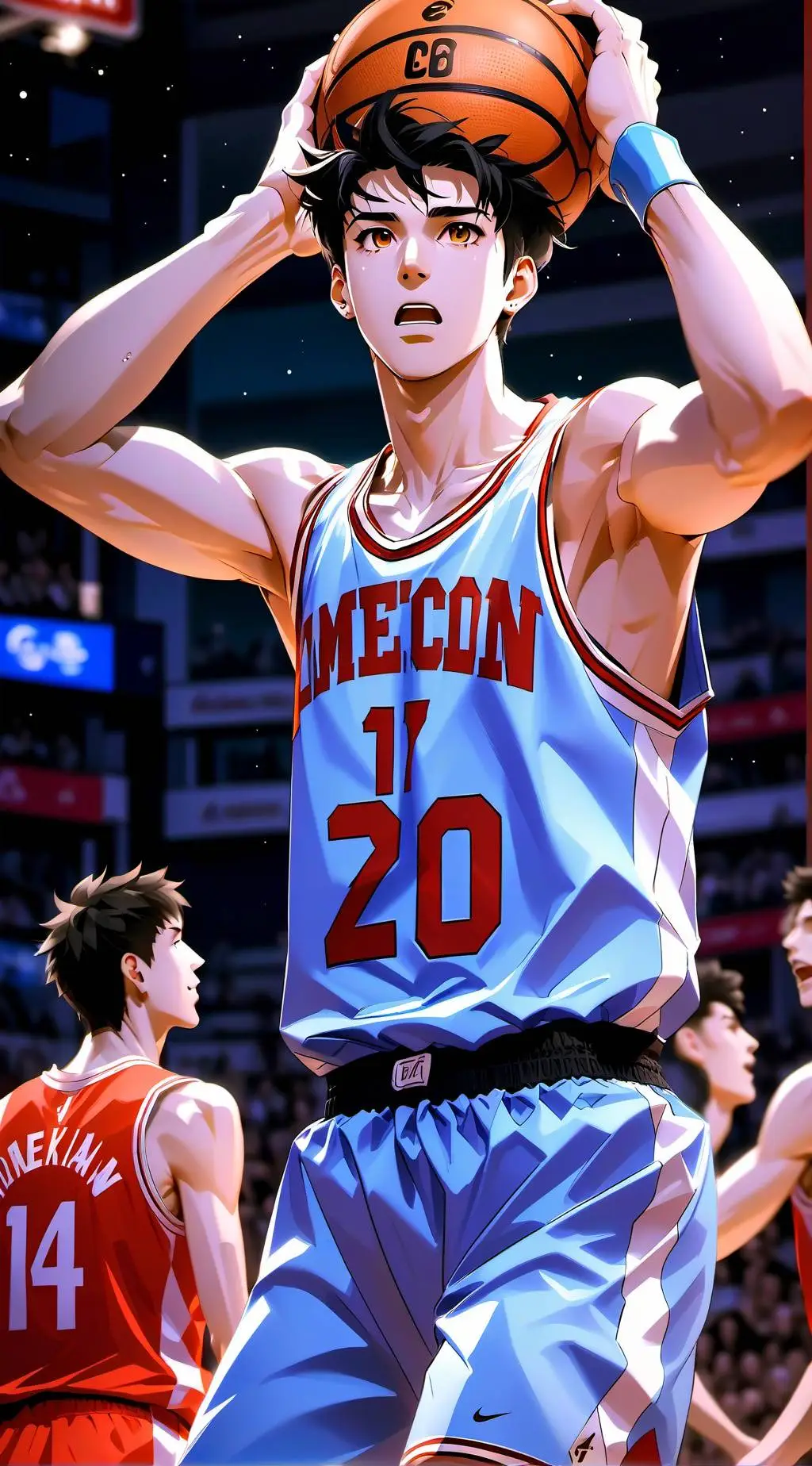 ai character: basket  background