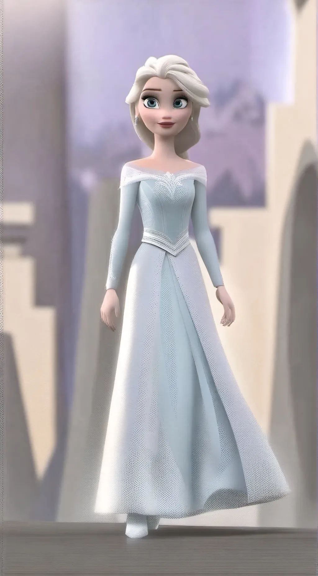 ai character: elsa en KNY background