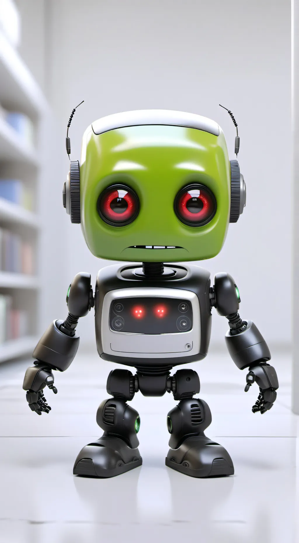 ai character: robot teller background